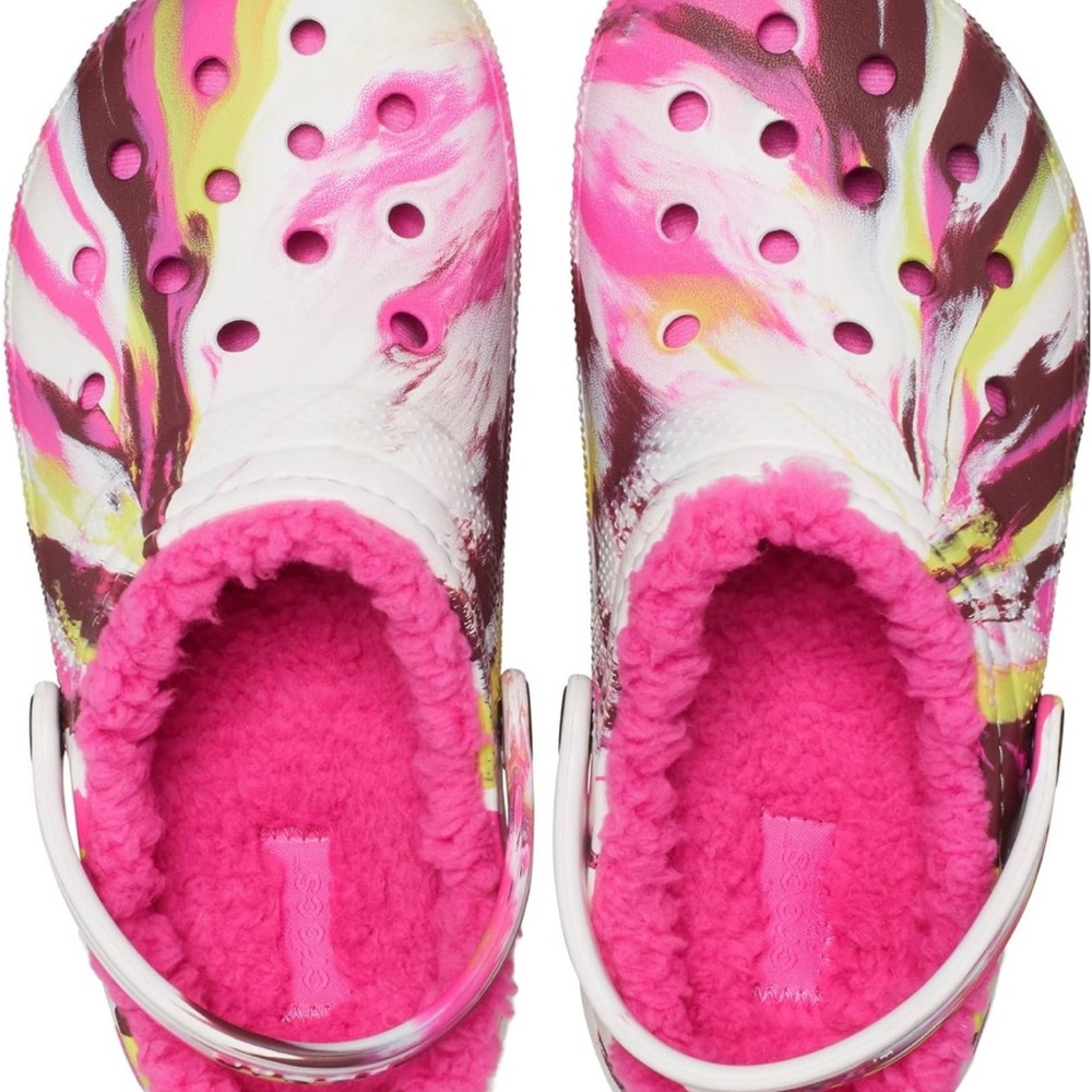 Crocs Unisex-Child Classic Lined Graphic Clog J4/5